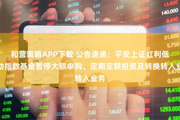 和营策略APP下载 公告速递：平安上证红利低波动指数基金暂停大额申购、定期定额投资及转换转入业务