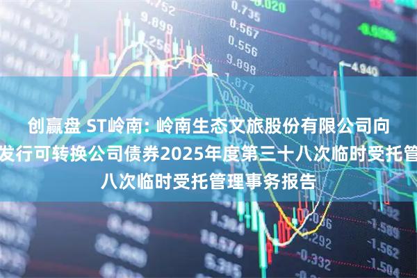 创赢盘 ST岭南: 岭南生态文旅股份有限公司向不特定对象发行可转换公司债券2025年度第三十八次临时受托管理事务报告